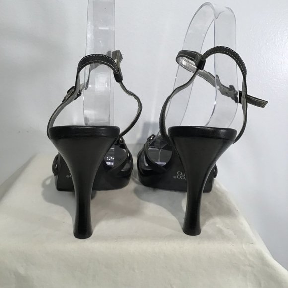 Franco Sarto Leather Heeled Sandals Size 9 - Picture 5 of 11